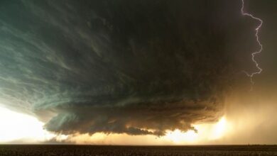 طوفان - رگبار باران