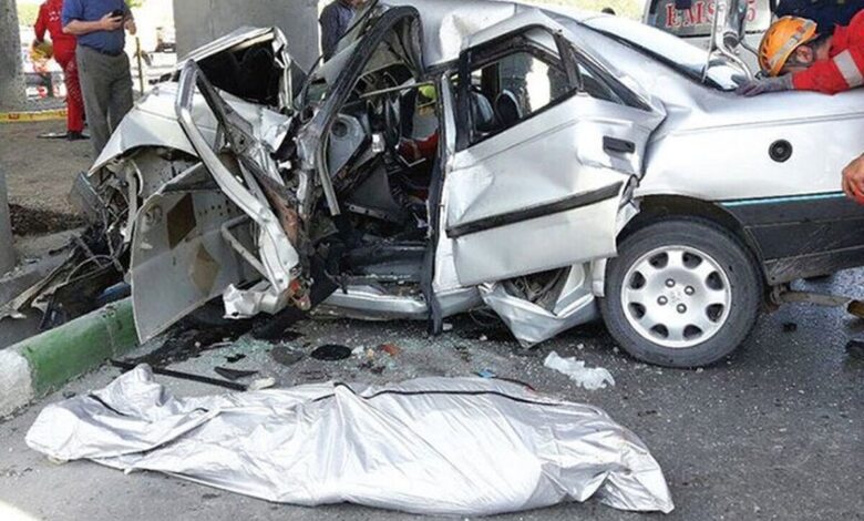 تصادف پژو - فوتی تصادف - فوتی