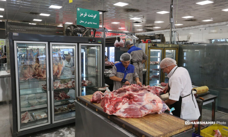 توزیع گوشت دولتی منجمد در میادین میوه و تره بار