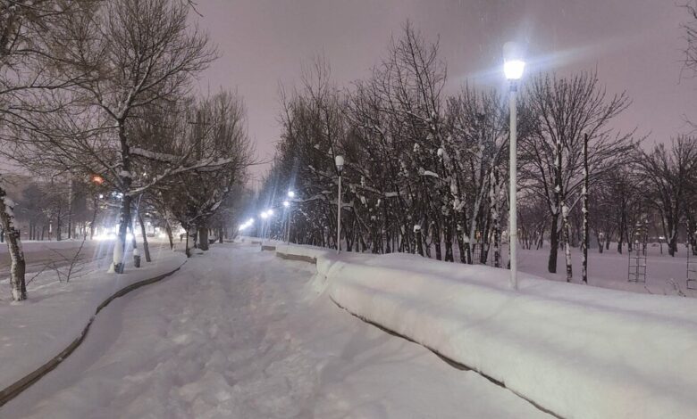یخبندان قطبی بر فراز اردبیل