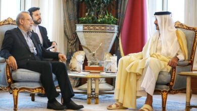 لاریجانی با امیر قطر دیدار کرد