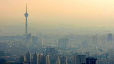 گرد و غبار در تهران - گرد و خاک در تهران - آلودگی هوا - تهران