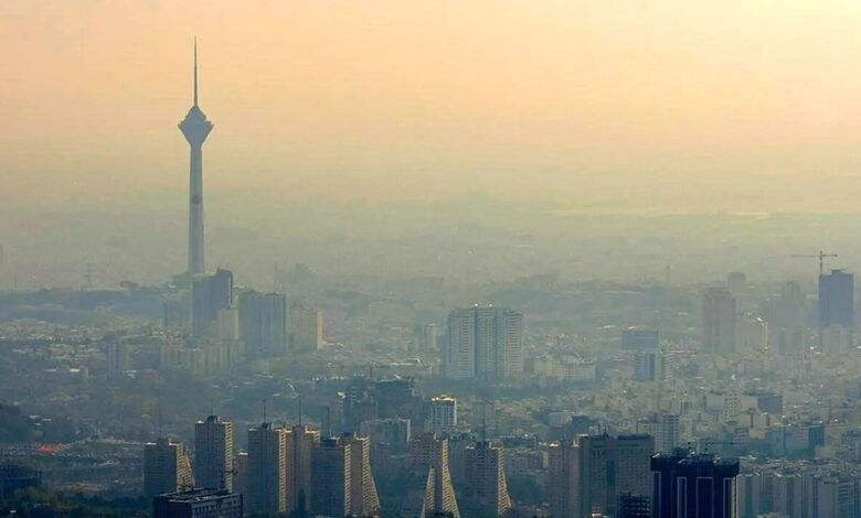 گرد و غبار در تهران - گرد و خاک در تهران - آلودگی هوا - تهران