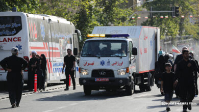 برپایی موکبهای گروههای جهادی و خدماتی در مراسم تشییع پیکر رهبر شهید انقلاب