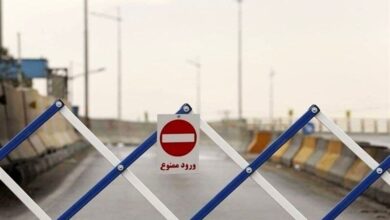 محدودیت تردد ـ انسداد جاده